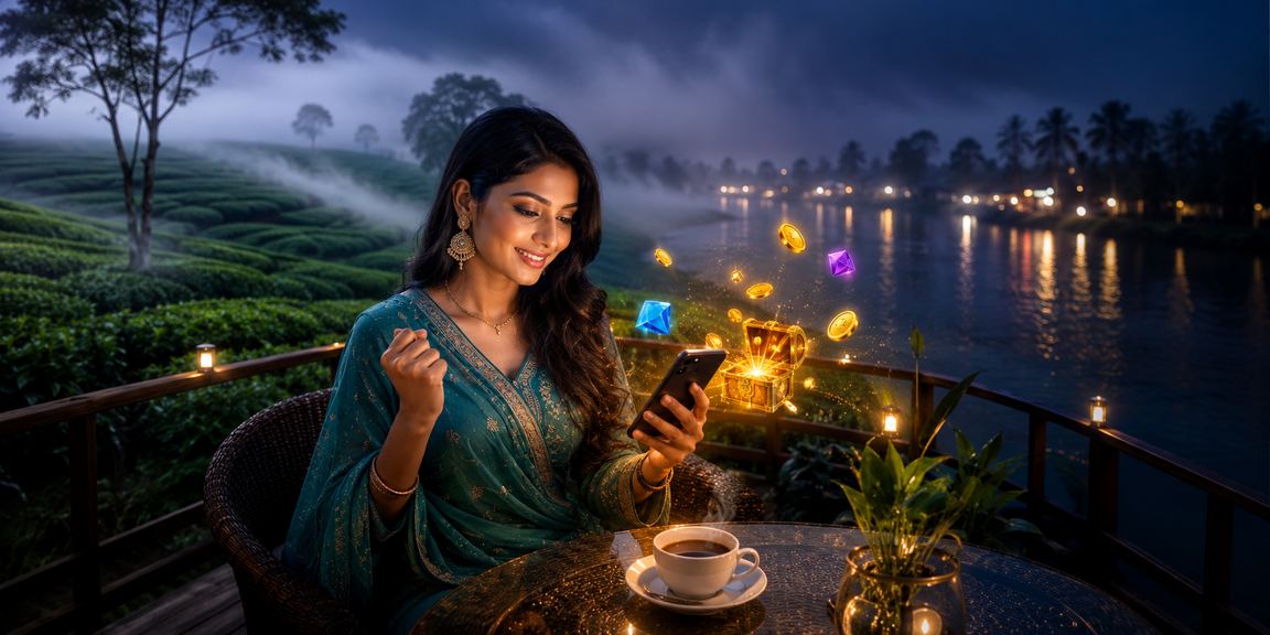গাজীপুর চা বাগানে মোবাইলে bajiapp247 ব্যবহার করছেন ব্যবহারকারী