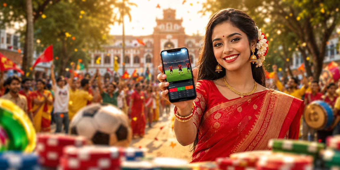 রাজশাহীতে শাড়িতে bajiapp247 স্পোর্টস বেটিং হাই রোলার অভিজ্ঞতা নিচ্ছেন বাংলাদেশি ব্যবহারকারী
